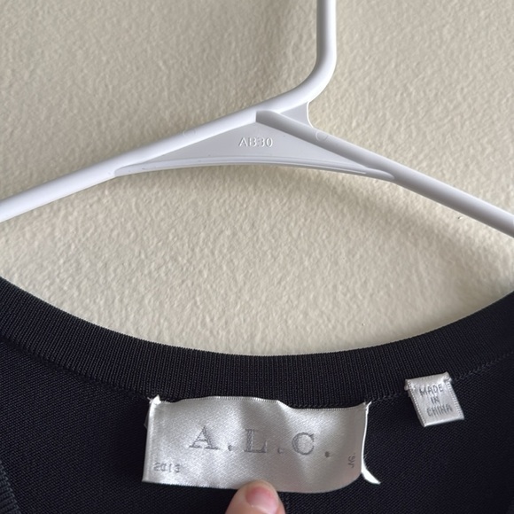 A.L.C. Kerry Knit Stretch Tank Top Bandage Black Mini Dress - Picture 4 of 7